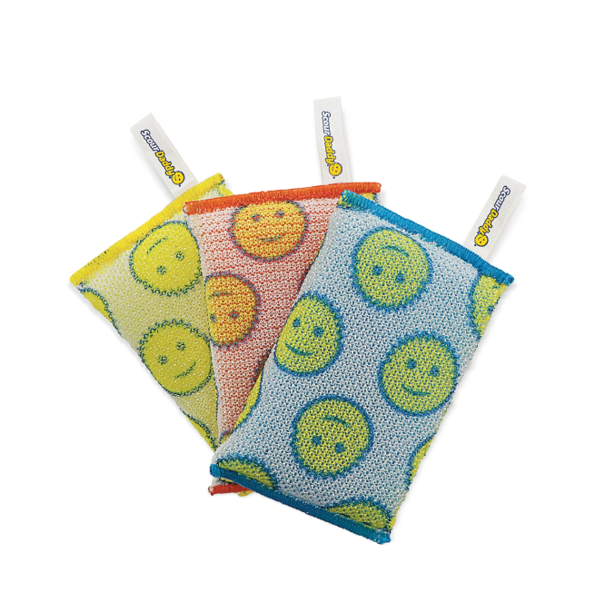Scrub Daddy Scour Daddy Fibras para Restregar sin Rayar, 3 Unidades