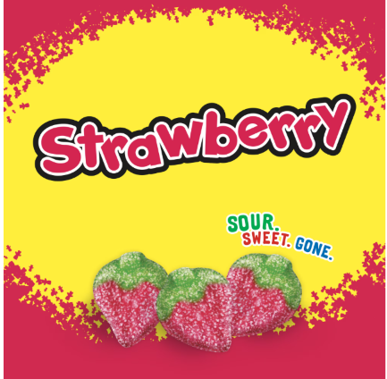 SOUR PATCH KIDS Strawberry Soft & Chewy Candy, Share Size, 8 oz Bag