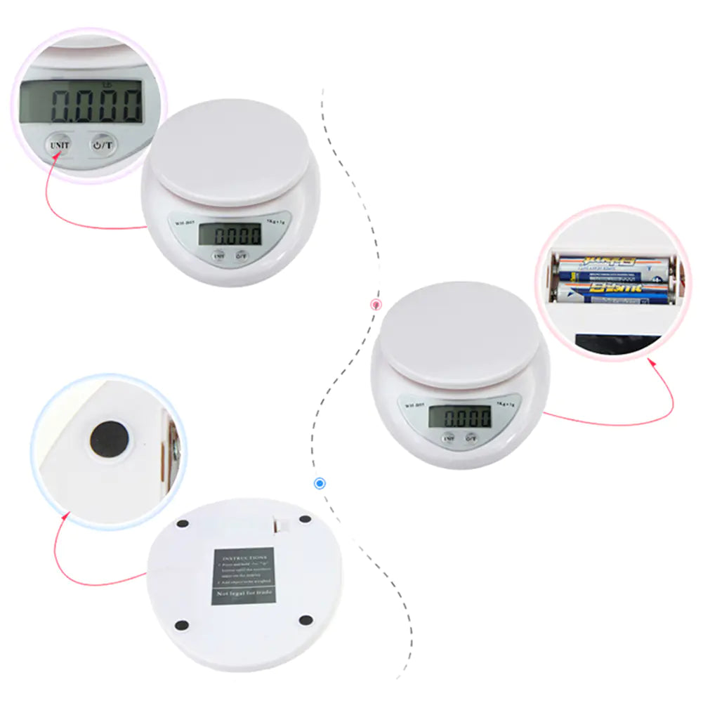 Mini báscula digital electrónica para alimentos