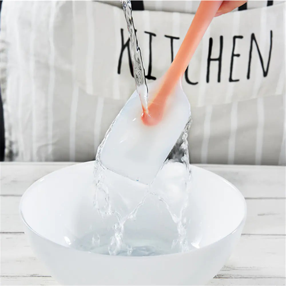 Raspador de silicona translúcida